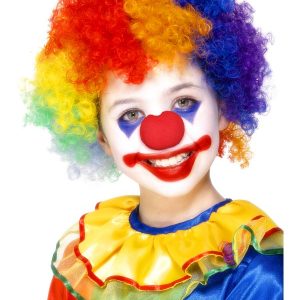 Perruque enfant clown multicolore