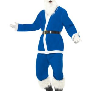 Père Noël bleu et blanc
