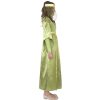 Costume enfant jeune fille médiévale vert et doré profil