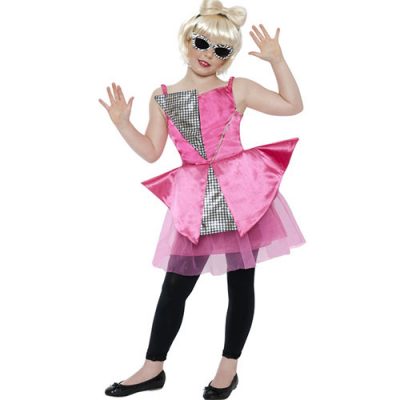 Costume enfant mini diva dance rose