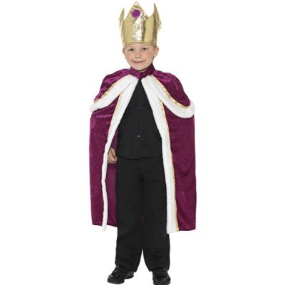 Costume enfant roi violet