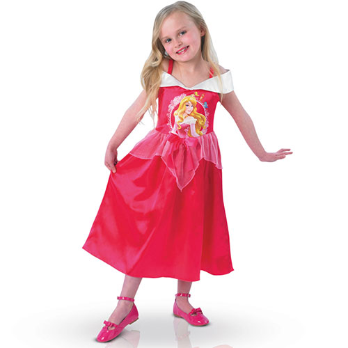 Costume enfant princesse Aurore Disney robe rose