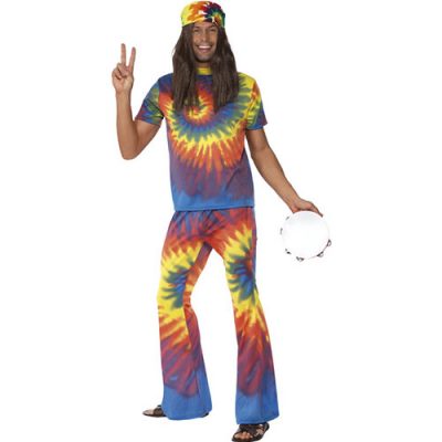 Costume homme 1960 hippie coloré