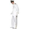 Costume homme capitaine blanc profil