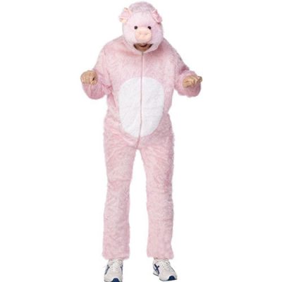 Costume homme cochon rose