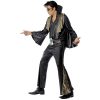 Costume homme Elvis noir doré profil