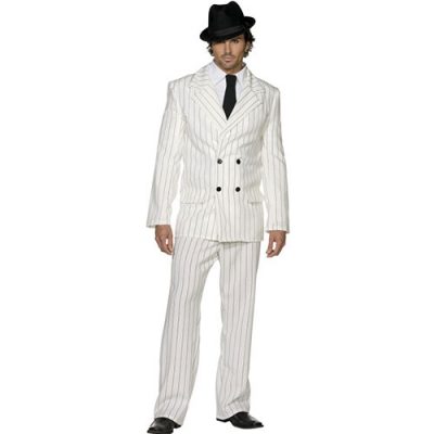Costume homme gangster blanc