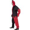 Costume homme joker noir rouge profil