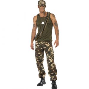 Costume homme militaire camouflage