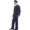 Costume homme pilote bleu marine profil