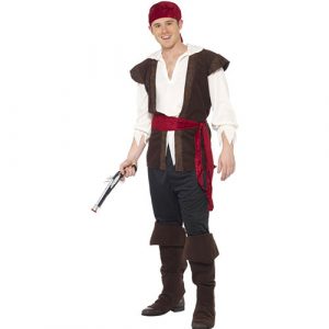 Costume homme pirate souriant
