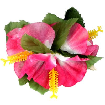Barrette fleur hawaïenne Hibiscus