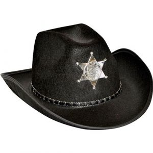 Chapeau shérif noir