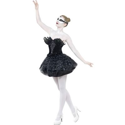 Costume femme black swan gothique