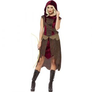 Costume femme chasseresse médiévale