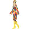Costume femme hippie arc-en-ciel profil