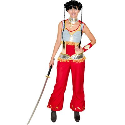 Costume femme manga guerrière