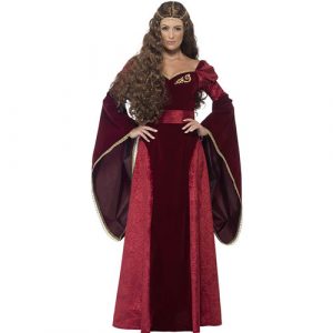 Costume femme reine médiévale luxe