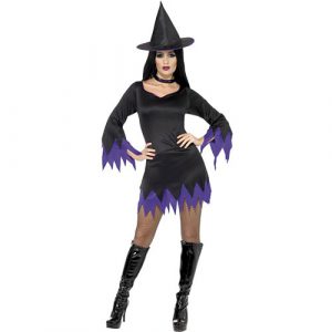 Costume femme sorcière violette