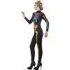 Costume femme squelette néon combi profil