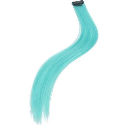 Rajout extension cheveux turquoise