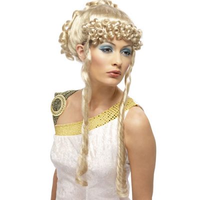 Perruque déesse grecque blonde Clementia