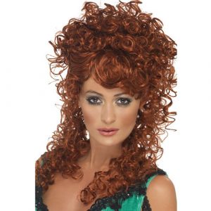 Perruque saloon girl rousse