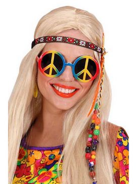 Lunettes hippie multicolore