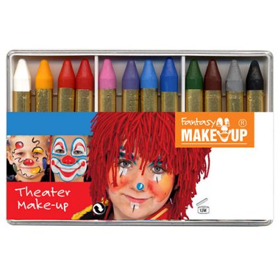 Boite crayons maquillage 12 crayons gras Maquillage cosmétiques déguisements enfants adultes