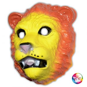 Masque plastique rigide lion adulte