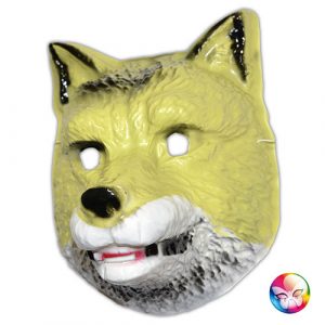 Masque plastique rigide loup adulte
