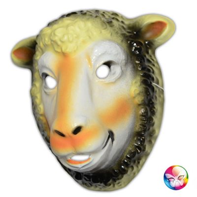 Masque plastique rigide mouton adulte