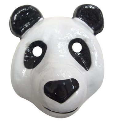 Masque plastique rigide panda adulte