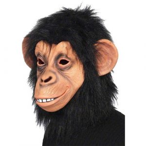 Masque singe chimpanzé avec poils adulte