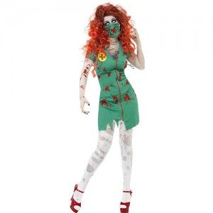 costume femme zombie infirmière de bloc
