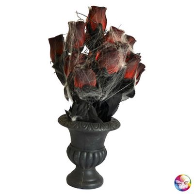 Vase gothique avec roses