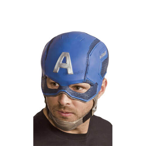 Casque adulte Captain America - Vente accessoires pas cher