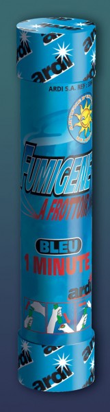 Fumigène à friction couleur bleu