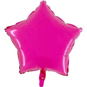 ballon-helium-etoile-rose-45-cm