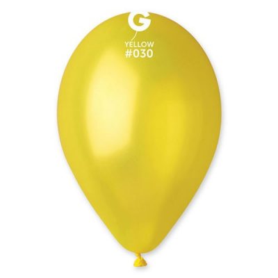 sachet-de-50-ballons-jaune-métallisé-helium